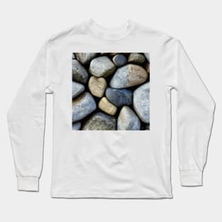 Closeup of a pile of stones and pebbles Long Sleeve T-Shirt